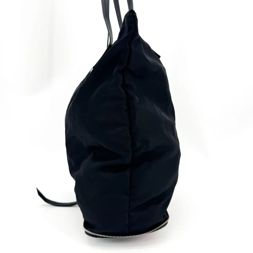 Prada Tessuto Nylon Foldable Tote Bag Black Black Polyamide Good - Inside View