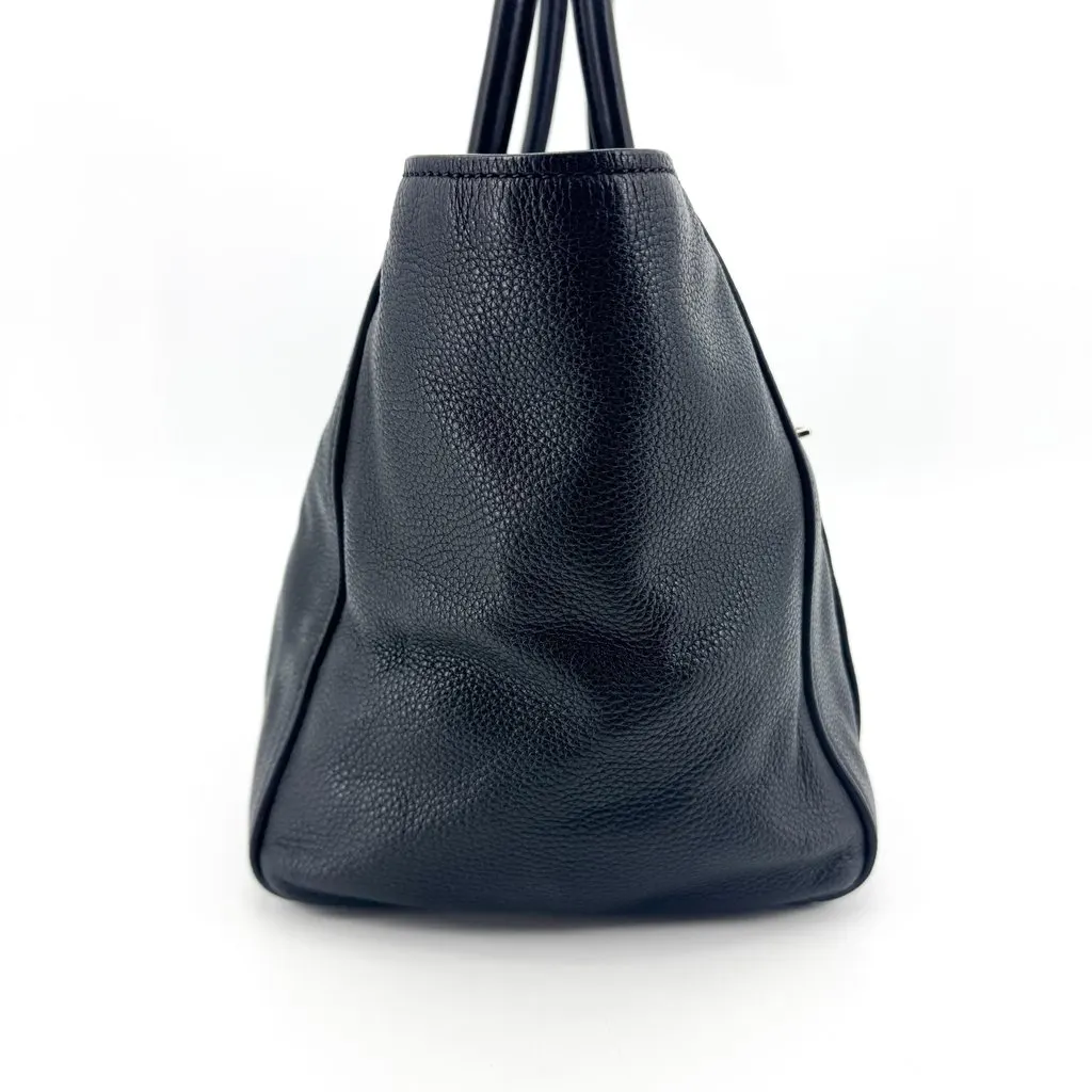 Prada Vitello Phenix Tote Bag Black Black Leather Very good - Box View