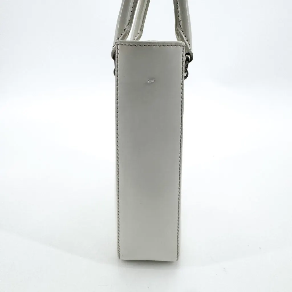 Prada Brushed Leather Mini Bag White White Leather Good - Box View