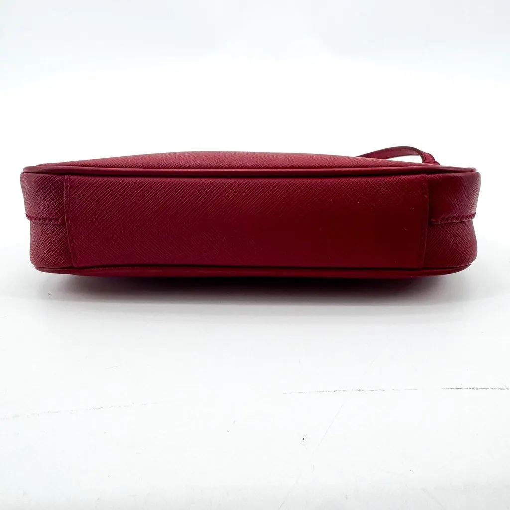 Prada Saffiano Leather Mini Shoulder Bag Red Red Leather Good - Box View