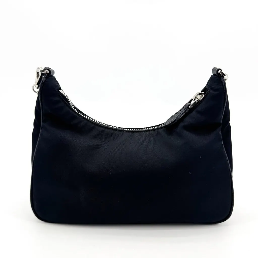 Prada Re-Edition 2005 Re-Nylon Shoulder Bag Black Black Polyamide Very good - Inside View