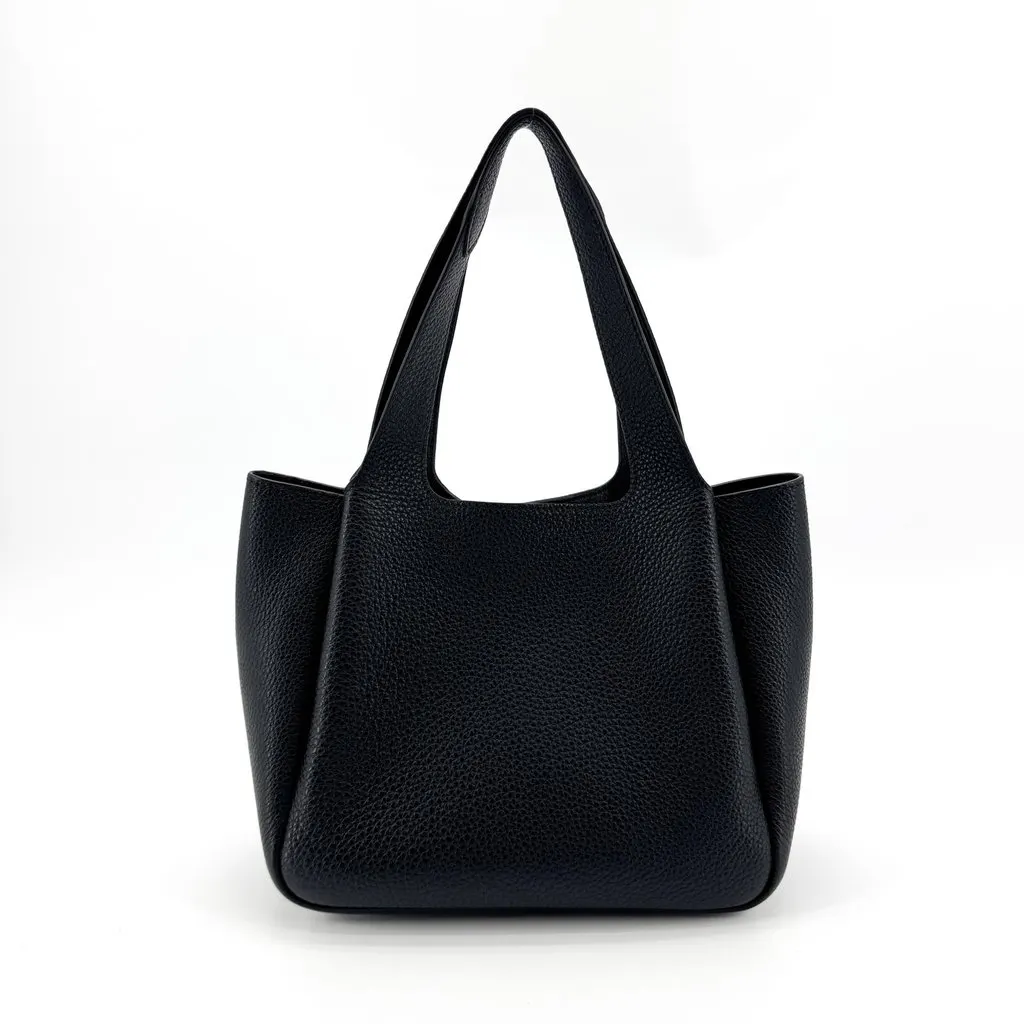 Prada Small Leather Tote Bag Black Black Leather Very good - Inside View