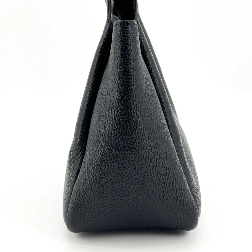 Prada Small Leather Tote Bag Black Black Leather Very good - Model View
