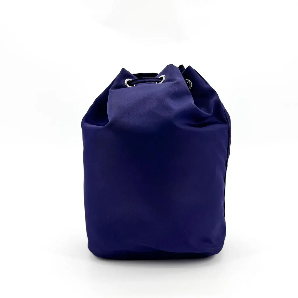 Prada Re-Nylon Pouch Navy Navy Polyamide Good - Back View