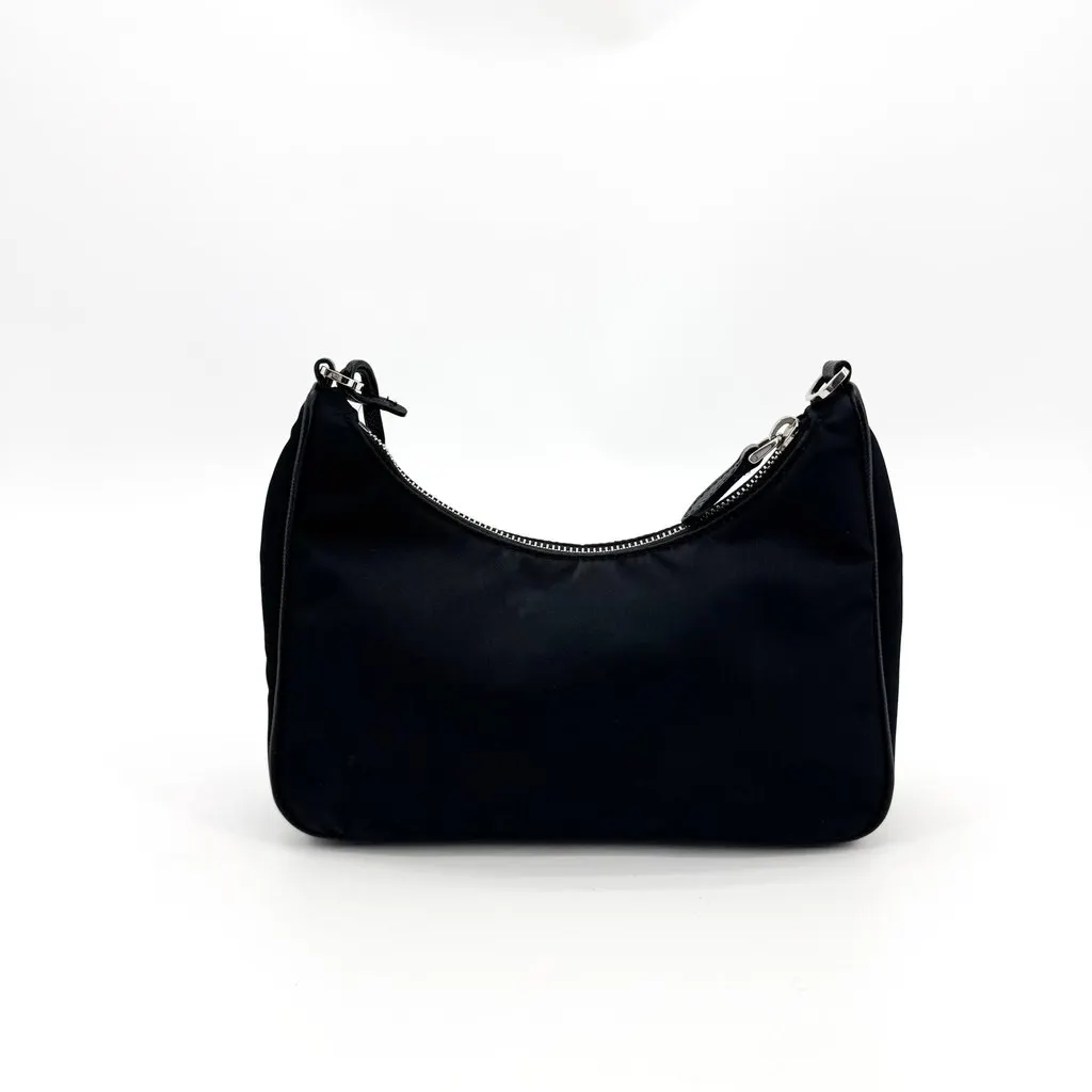 Prada Re-Nylon Re-Edition 2005 Mini Shoulder Bag Black Black Polyamide Good - Inside View