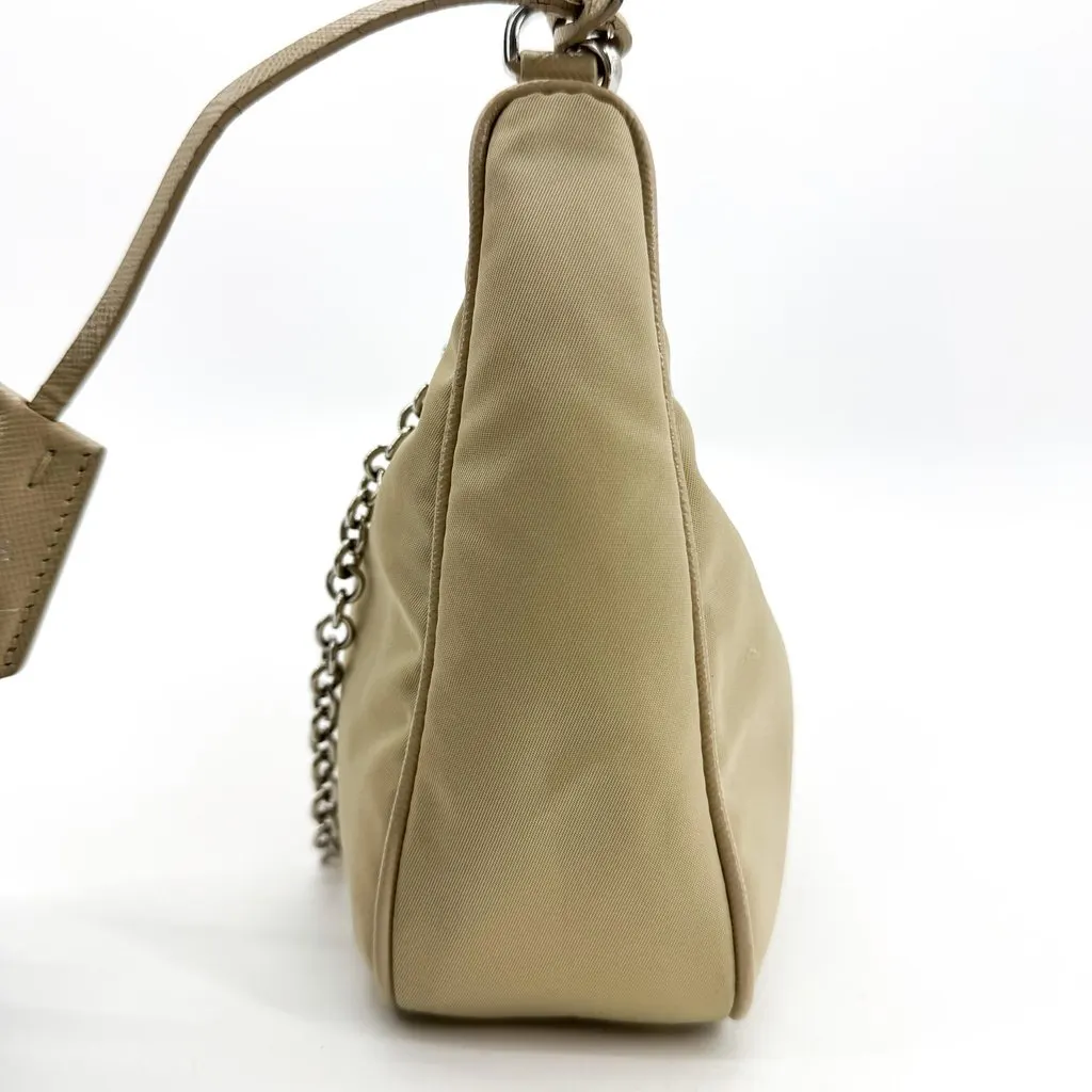 Prada Re-Nylon Re-Edition 2005 Mini Bag Beige Beige Polyamide Good - Box View