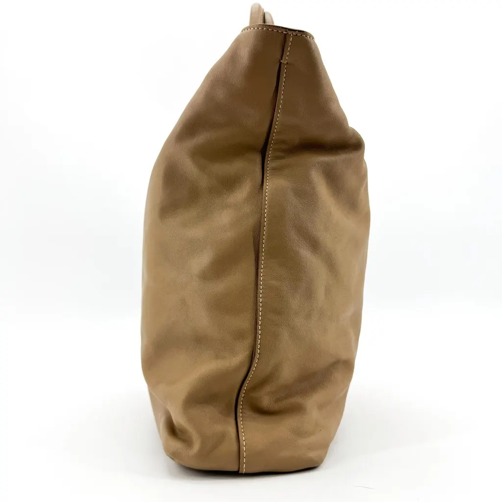 Prada Vitello Daino Tote Bag Brown Brown Leather Fair - Box View