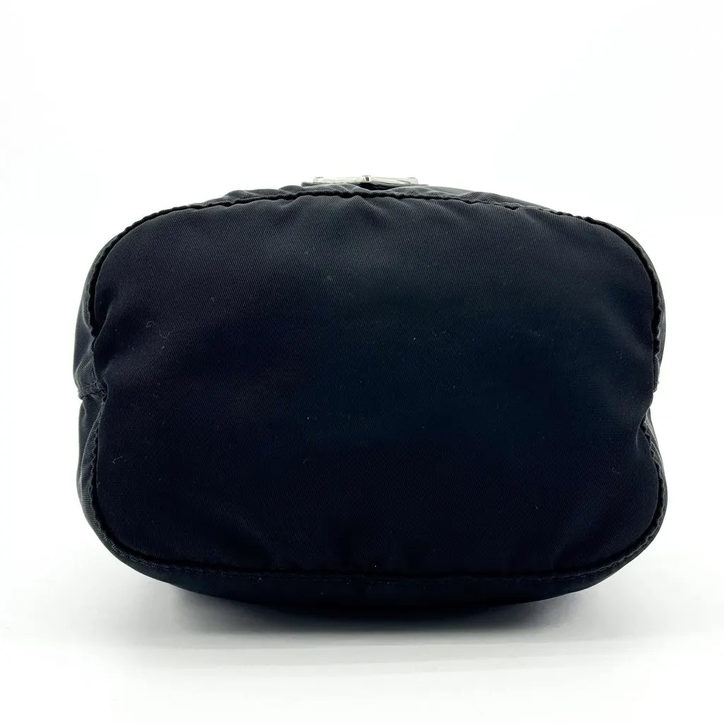 Prada Re-Nylon Drawstring Pouch Black Black Polyamide Good - Box View