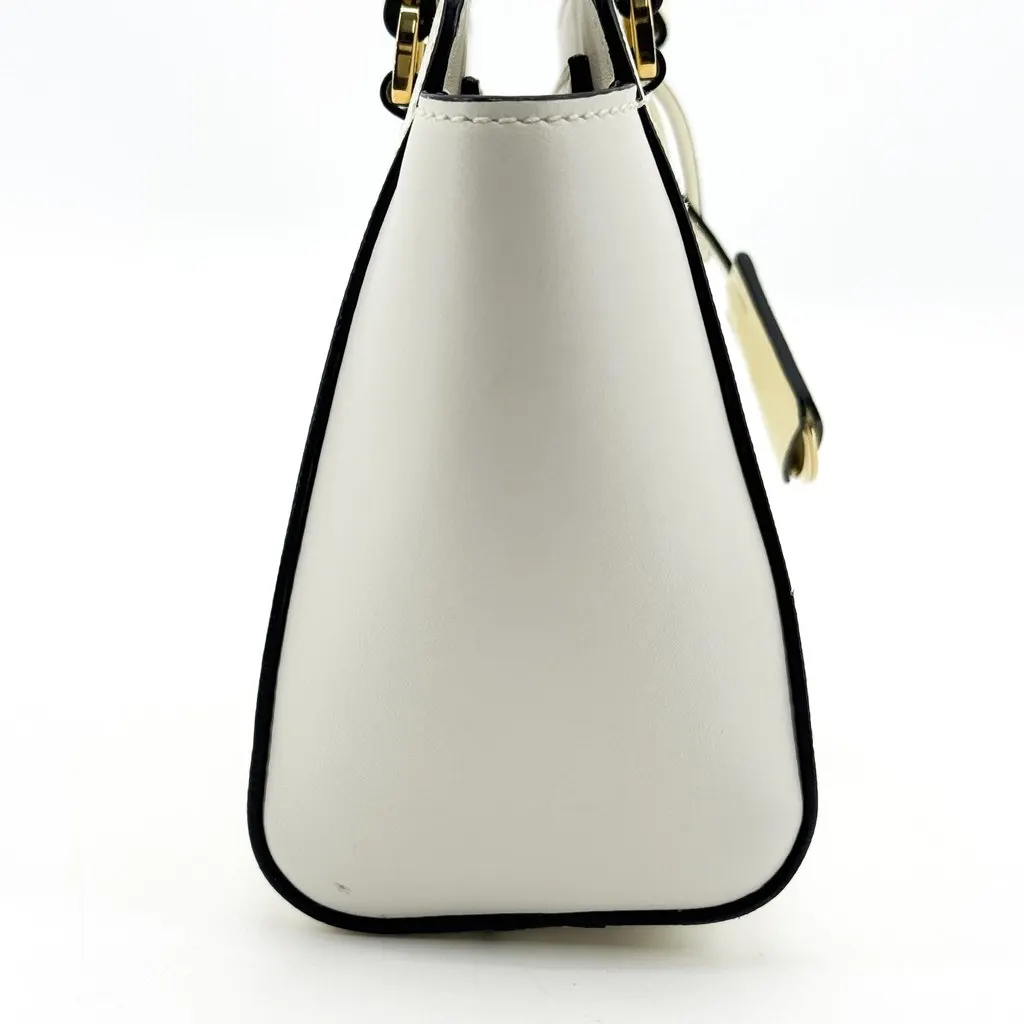 Prada Saffiano Lux Mini Tote Bag White White Leather Good - Box View