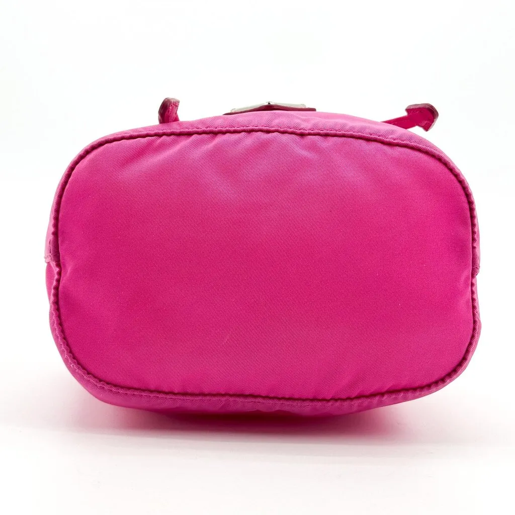 Prada Re-Nylon Drawstring Pouch Pink Pink Polyamide Good - Box View