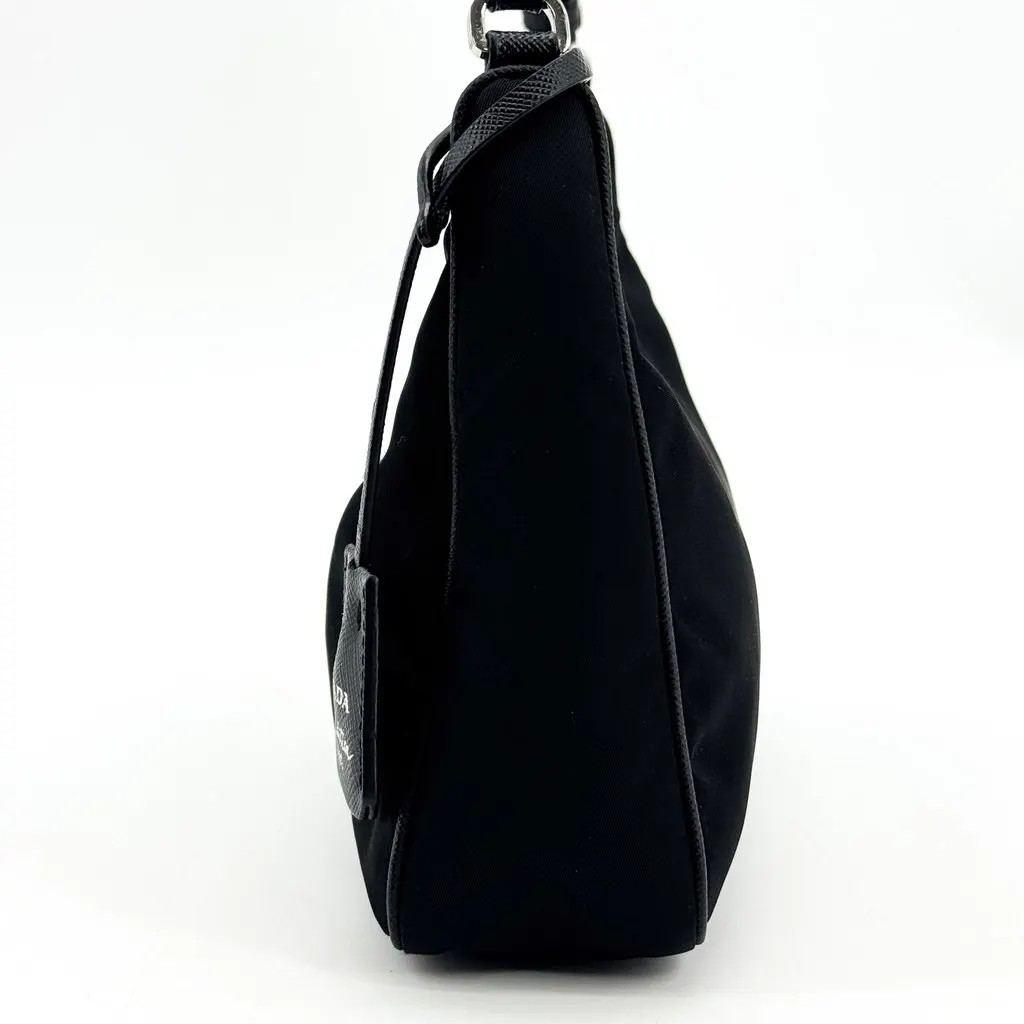 Prada Re-Nylon Re-Edition 2005 Mini Shoulder Bag Black Black Polyamide Good - Inside View