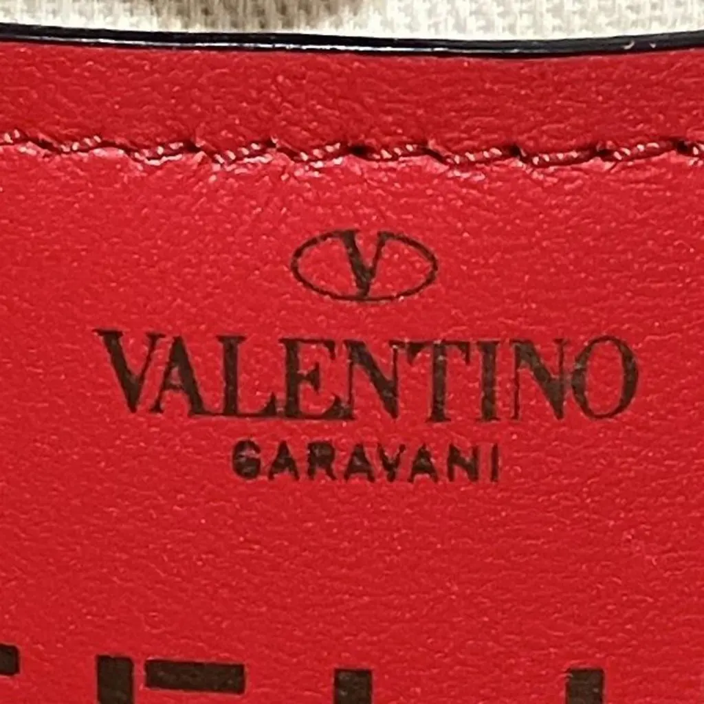 Valentino Atelier Handbag Shoulder Bag Red Canvas Good - Model View