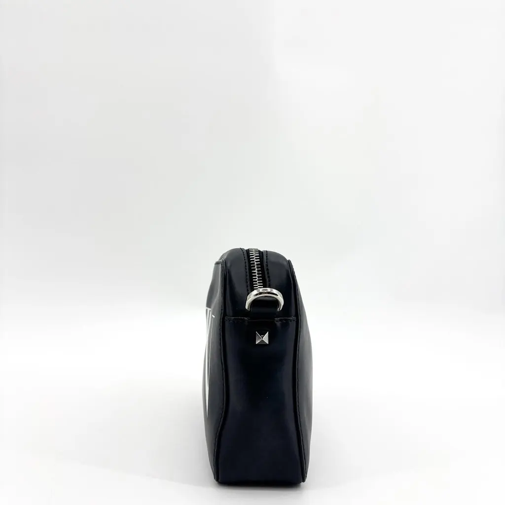 Valentino Garavani VLTN Leather Camera Bag Black Black Leather Good - Inside View