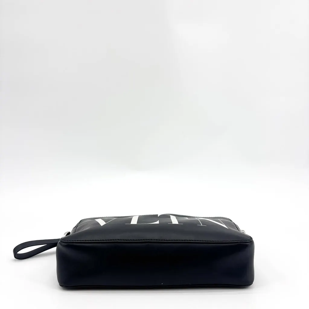 Valentino Garavani VLTN Leather Camera Bag Black Black Leather Good - Box View