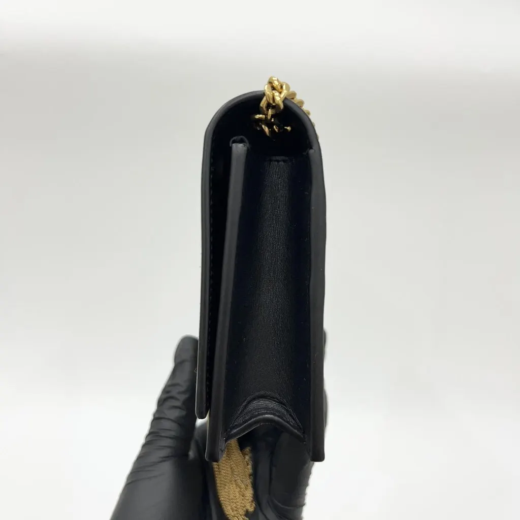 Saint Laurent WOC Tassel Kate Bag Black Leather Good - Model View