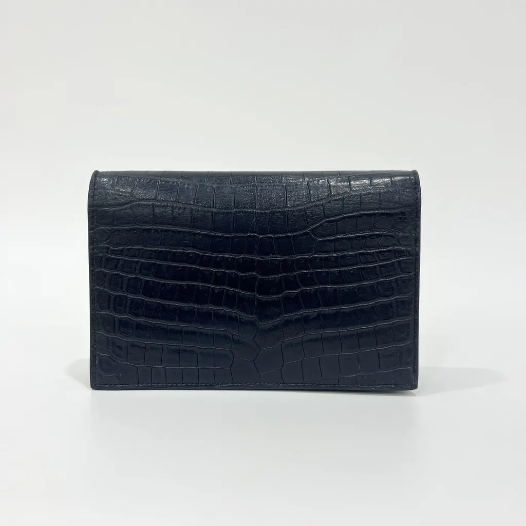 Saint Laurent WOC Tassel Kate Bag Navy Leather Very good - Back View