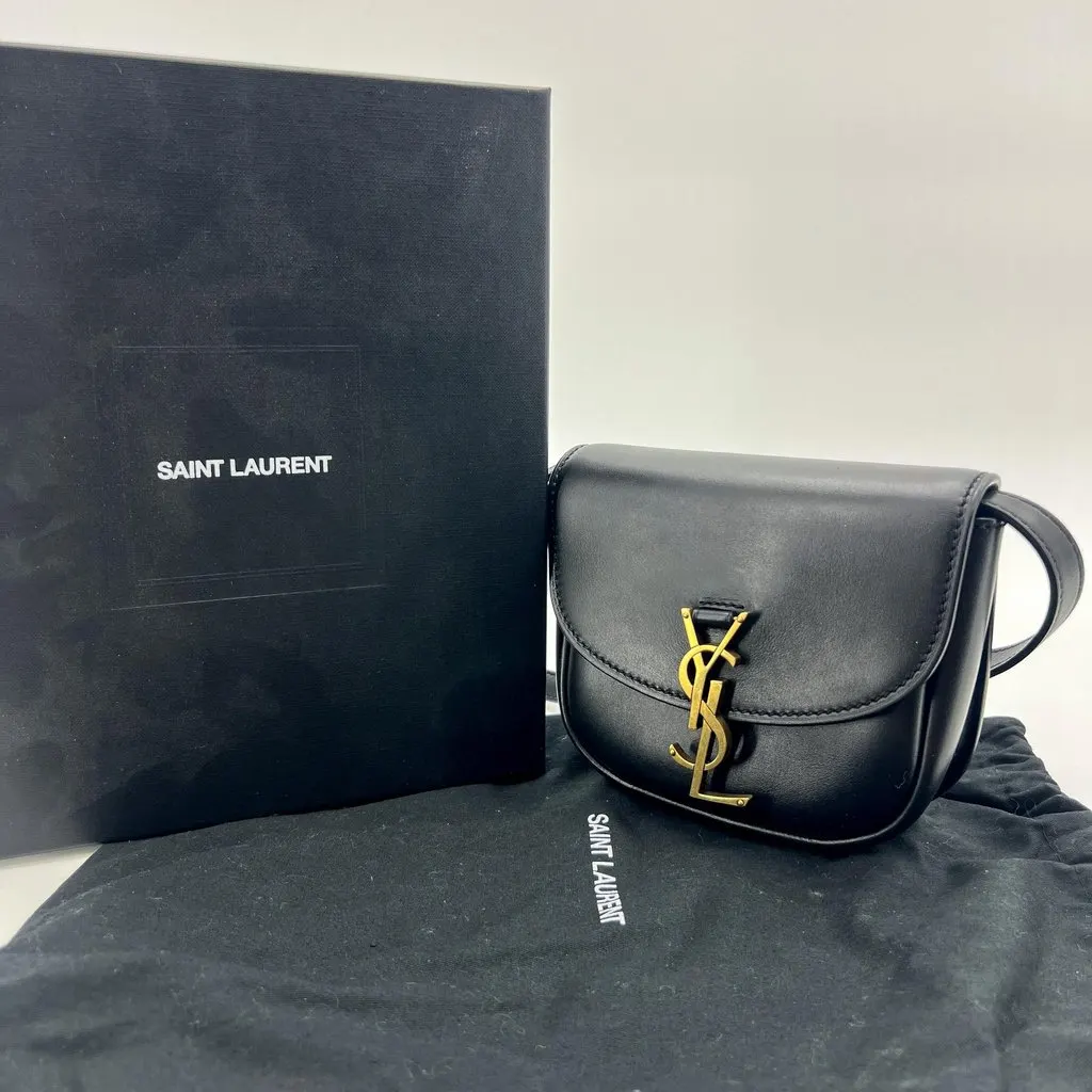 Saint Laurent Kaia Small Shoulder Bag Black MultiColor Leather Good - Back View