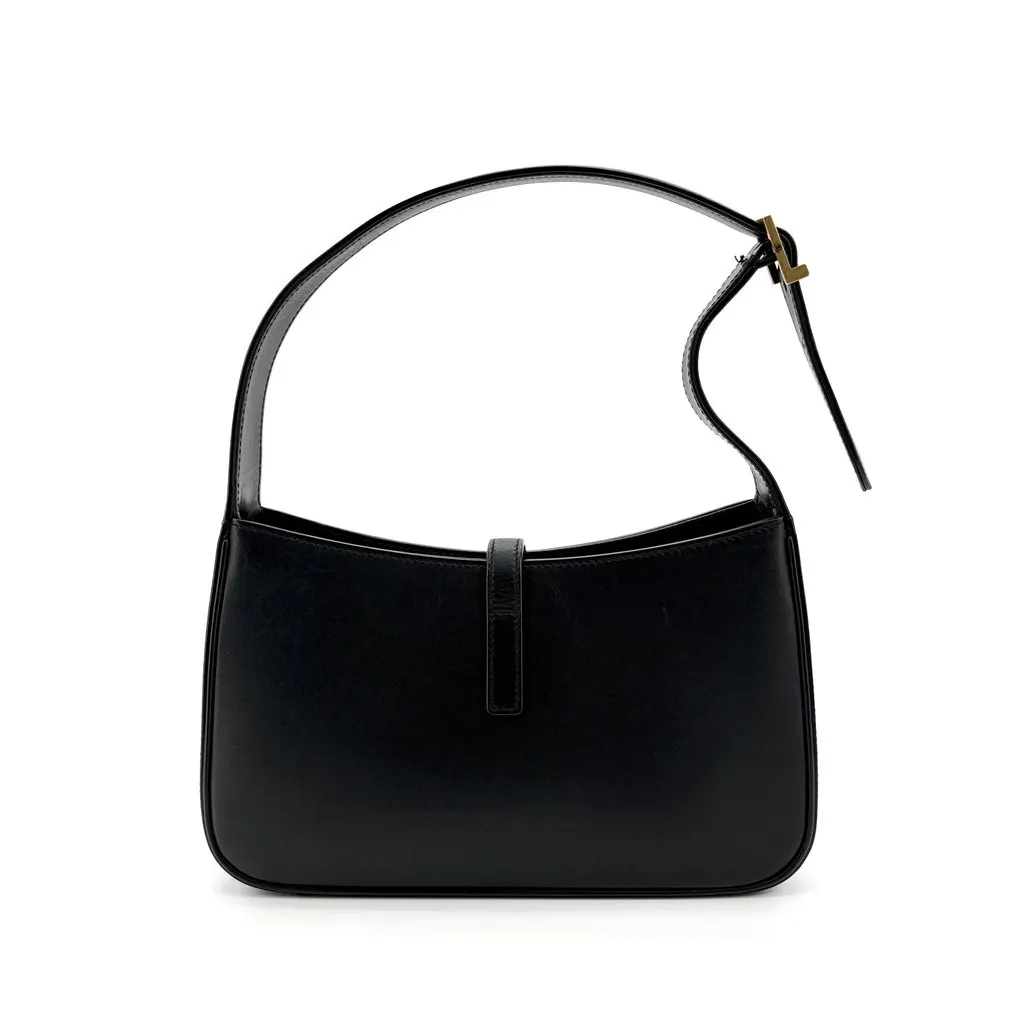 Saint Laurent Le 5 A 7 Hobo Bag Black Black Leather Very good - Inside View