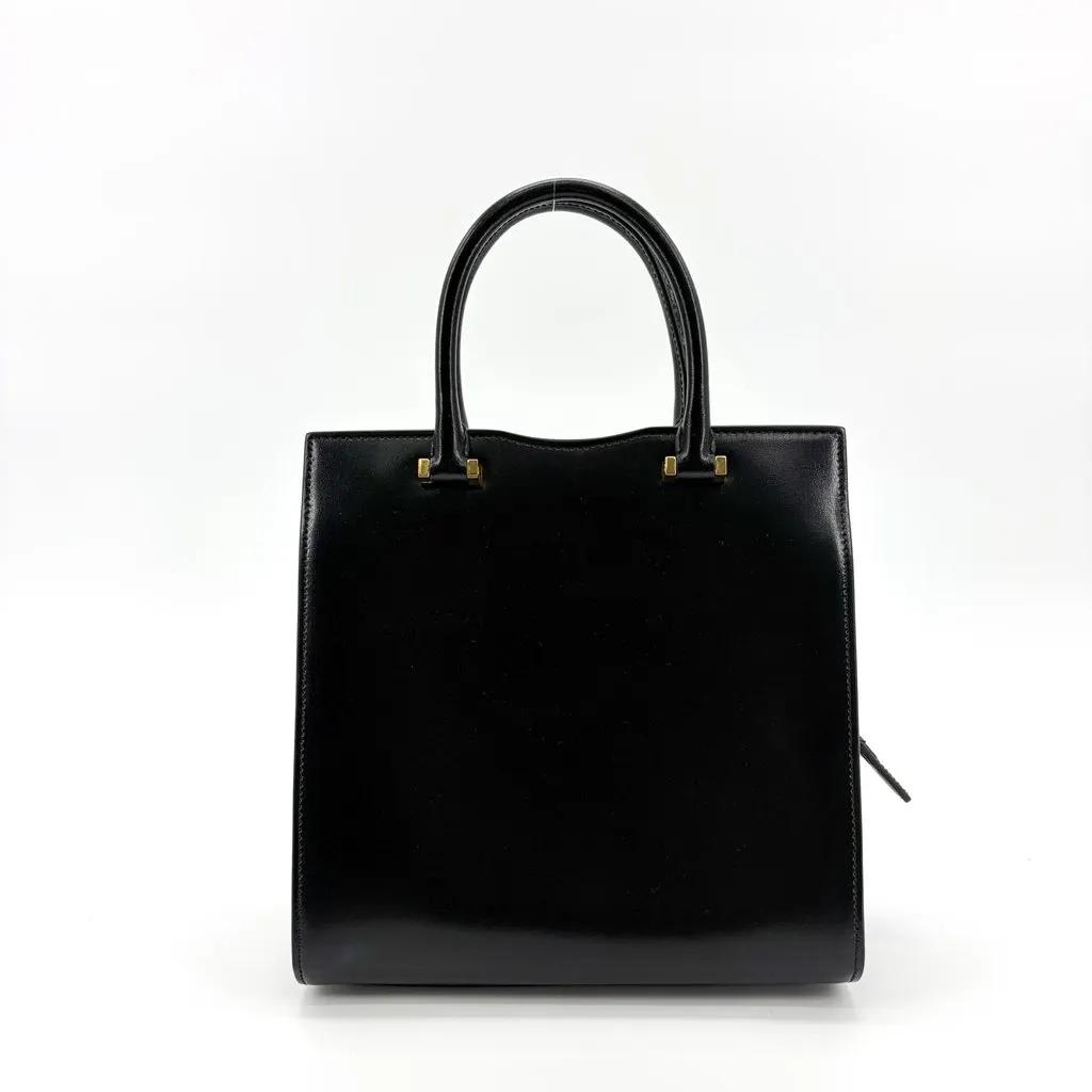 Saint Laurent Small Uptown Tote Bag Black Black Leather Very good - Inside View