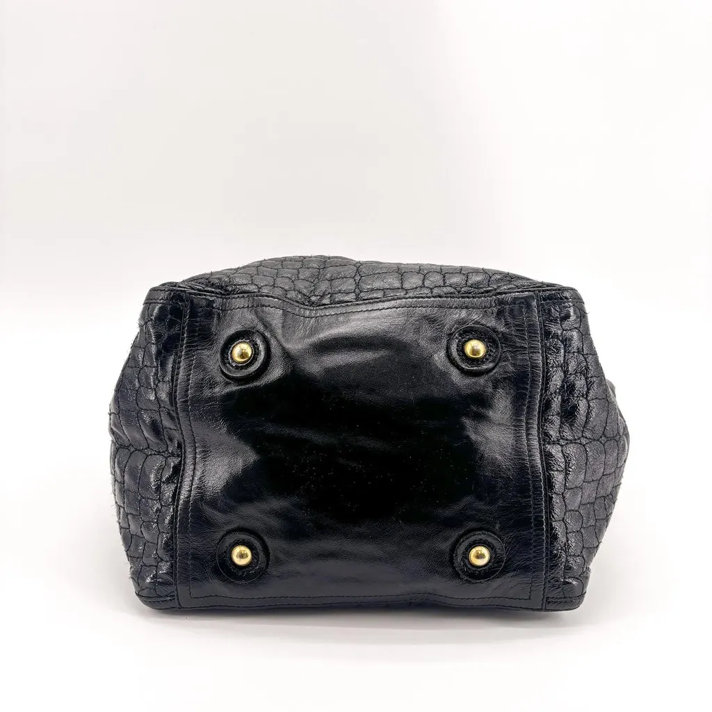 Saint Laurent Downtown Large Tote Bag Black Leather Good - Box View