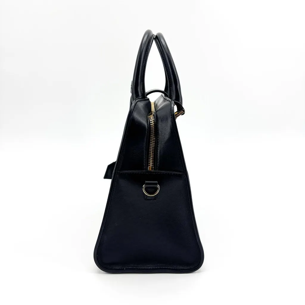Saint Laurent Small Monogram Cabas Bag Black Black Leather Very good - Model View