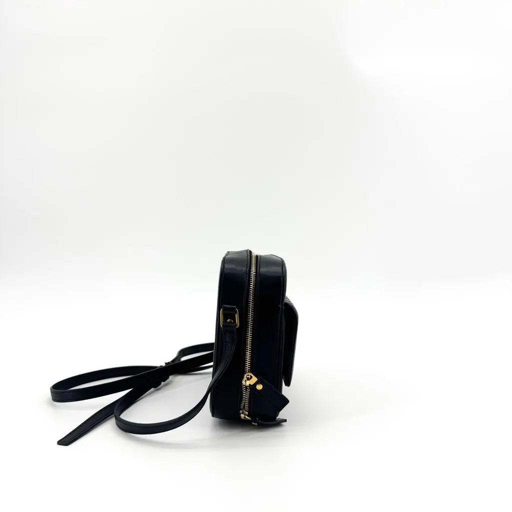 Saint Laurent Small Vicky Camera Bag Black Gold Hardware Black Leather Very good - Box View