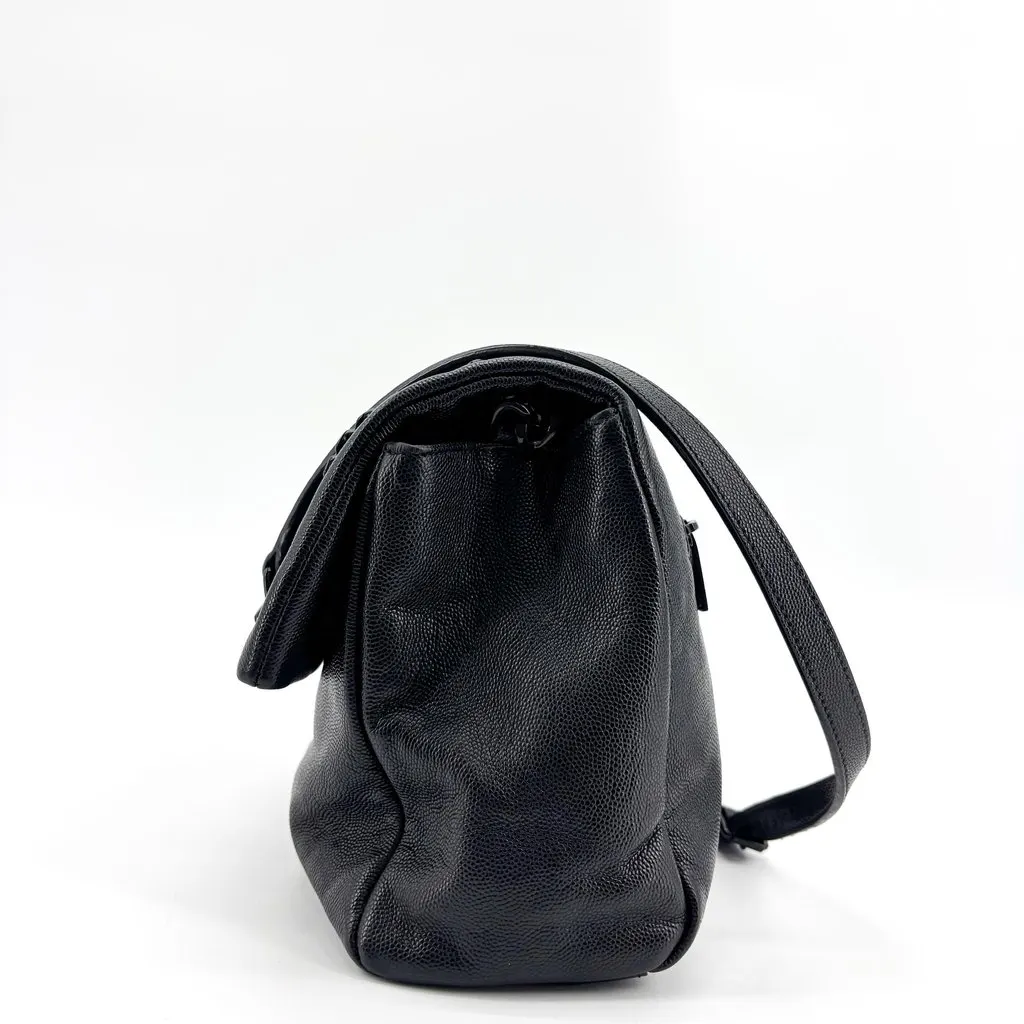 Saint Laurent Nolita Medium Shoulder Bag Black Black Leather Good - Inside View