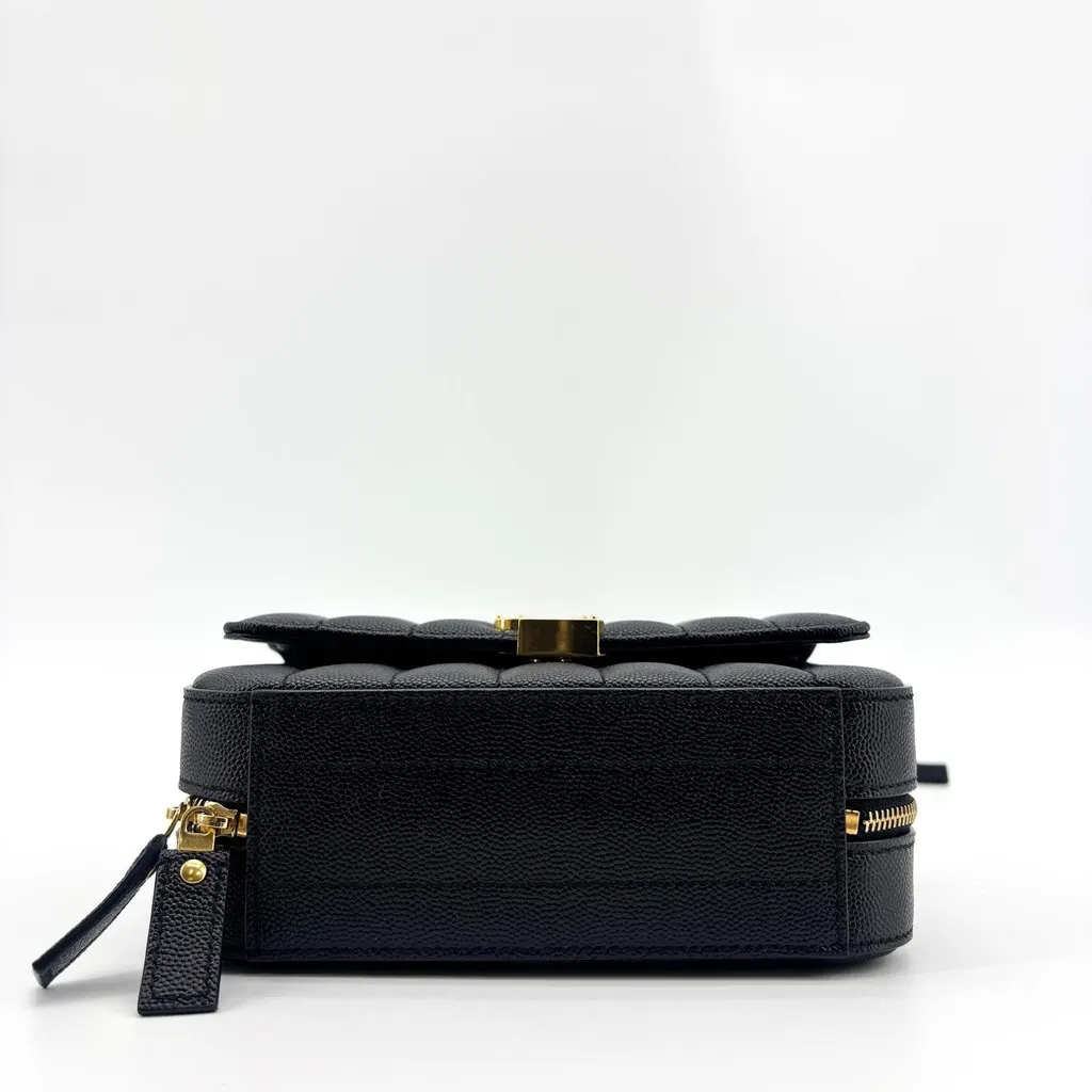 Saint Laurent Vicky Small Camera Bag Black Black Leather Very good - Box View