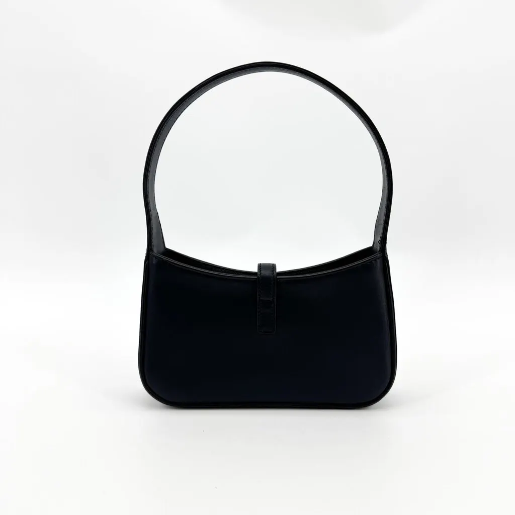 Saint Laurent Le 5 À 7 Mini Shoulder Bag Black Black Leather Good - Back View