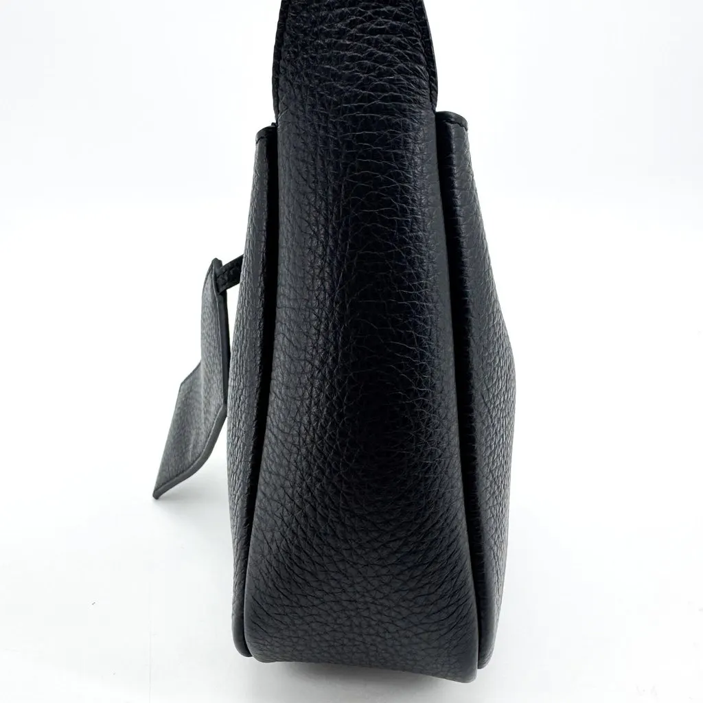 Saint Laurent Le 5 À 7 Mini Hobo Bag Grained Leather Black Gold Black Leather Very good - Model View