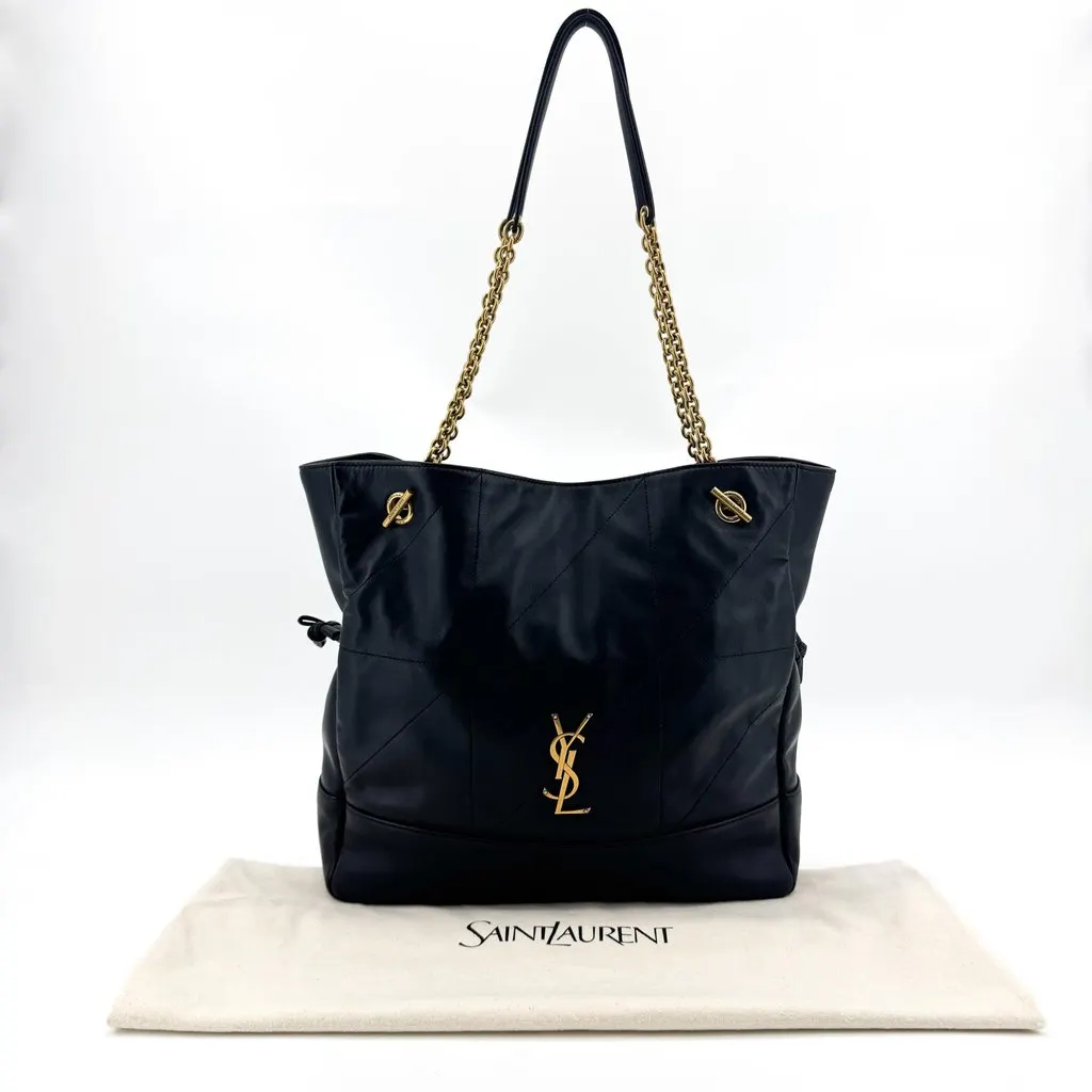Saint Laurent Jamie Chain Shoulder Bag Black Black Leather Very good - Back View