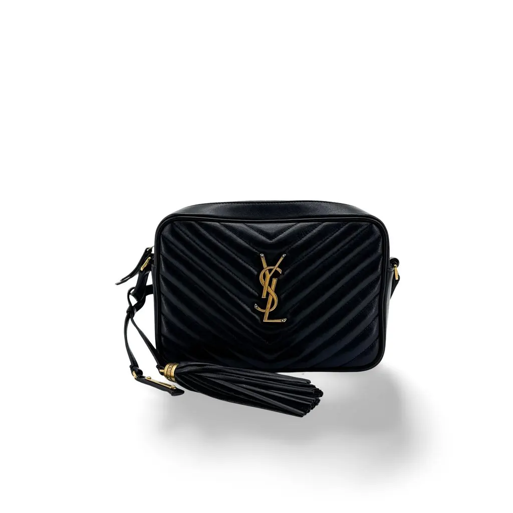 Saint Laurent Lou Camera Bag in Quilted Leather Black