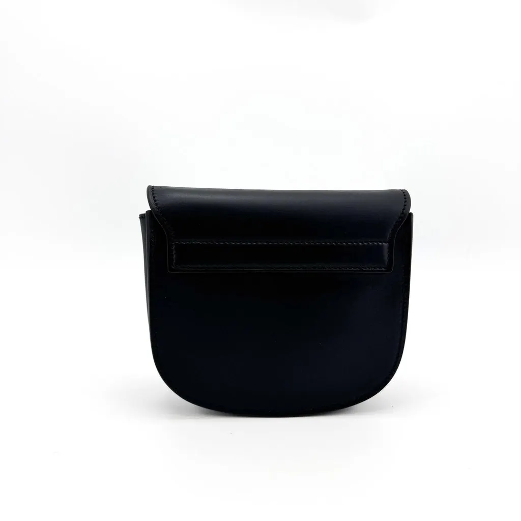 Saint Laurent Kaia Mini Leather Crossbody Bag Black Black Leather Good - Back View