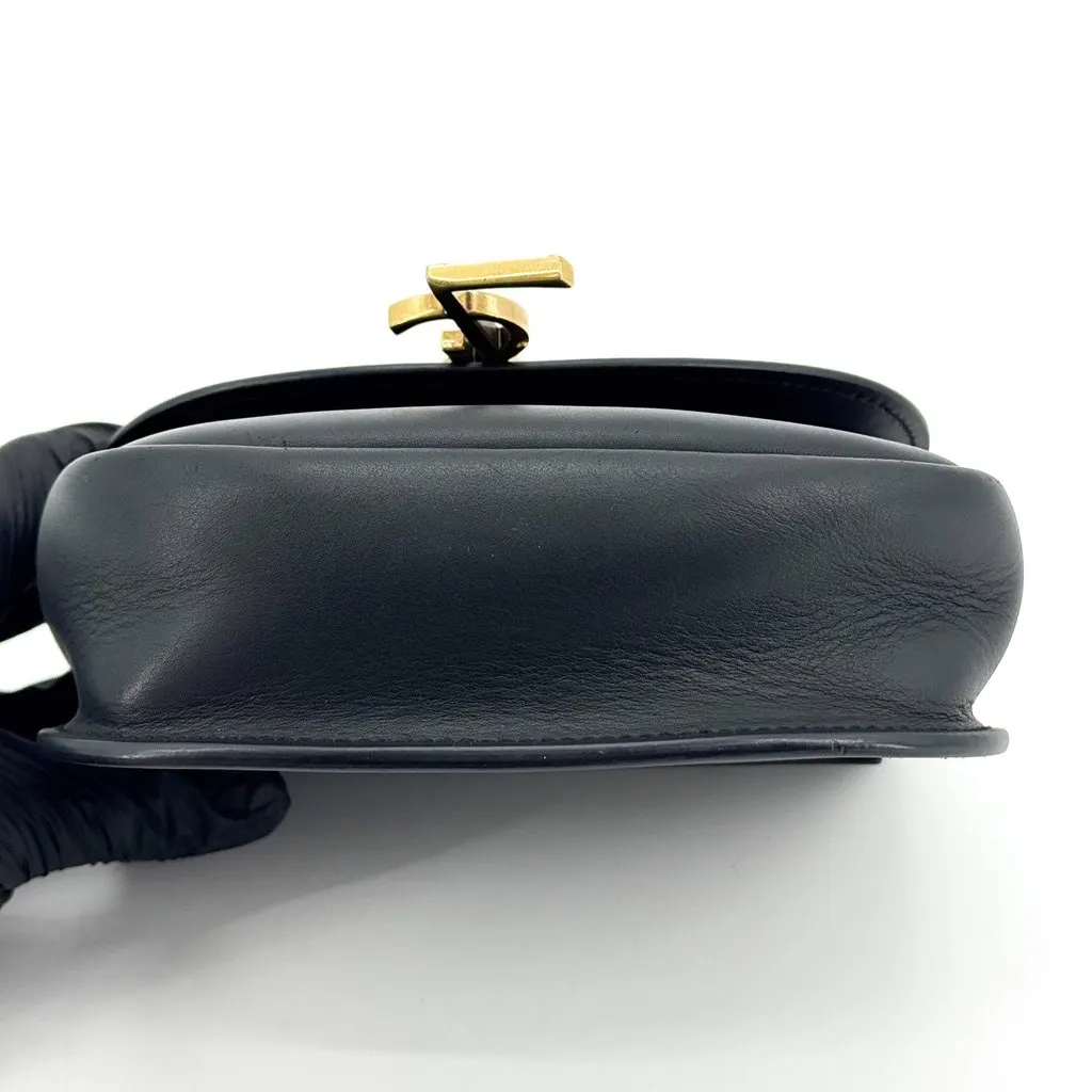 Saint Laurent Kaia Mini Leather Crossbody Bag Black Black Leather Good - Box View