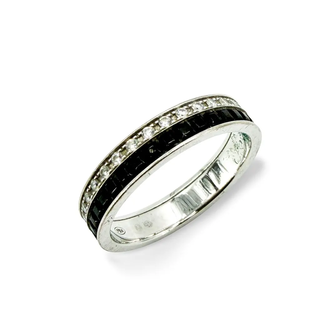 Boucheron Quattro Black Edition Wedding Band Ring MultiColor White Gold Very good - Front View