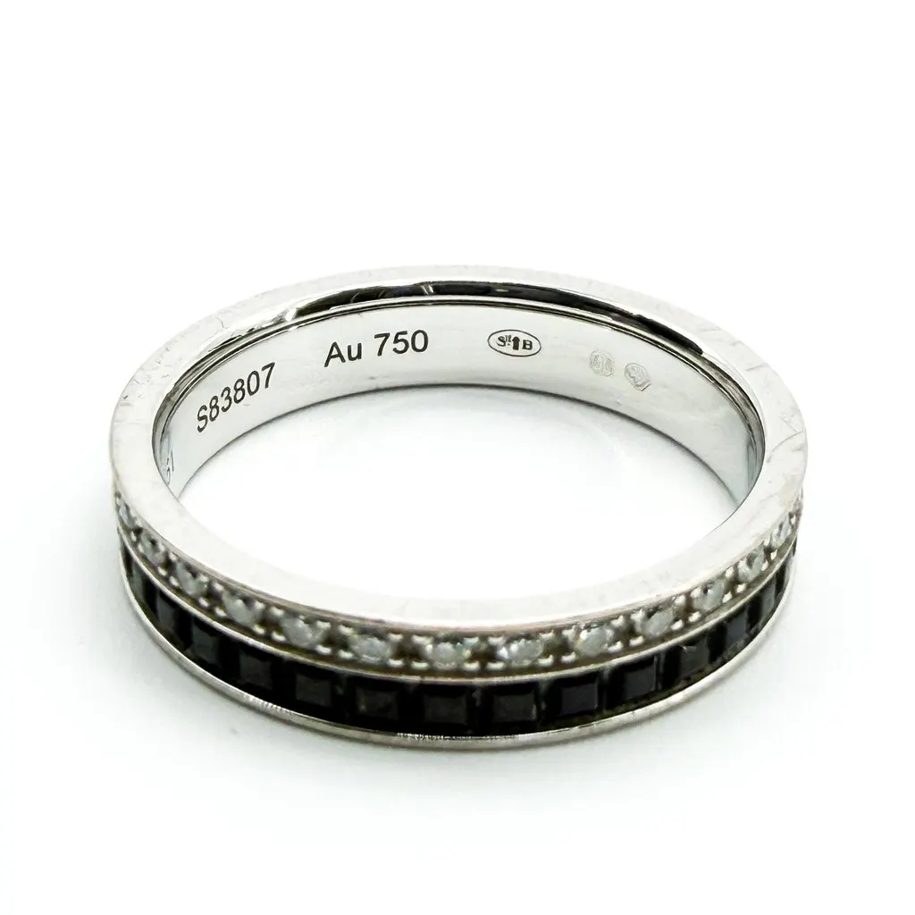 Boucheron Quattro Black Edition Wedding Band Ring MultiColor White Gold Very good - Box View
