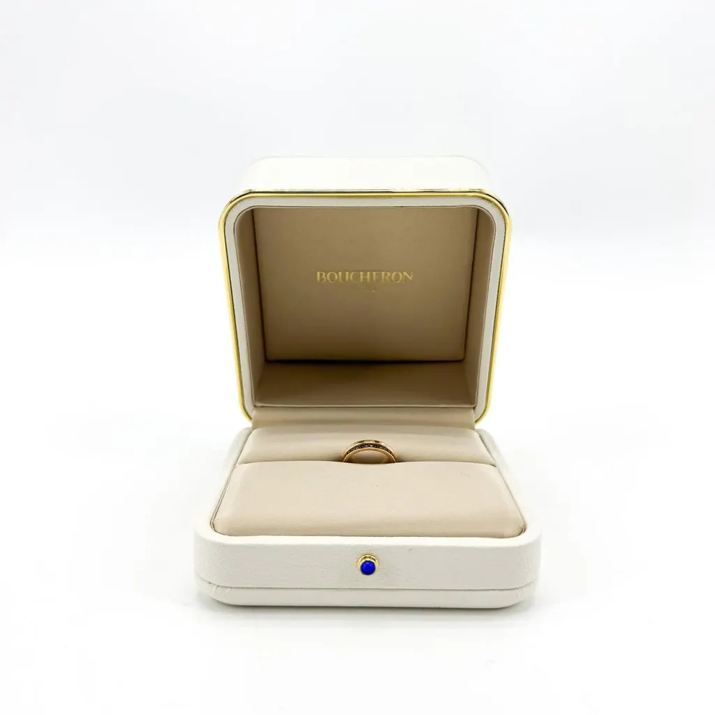 Boucheron Quatre Classique Wedding Band Yellow Gold Brown PVD Size 48 Brown Very good - Inside View