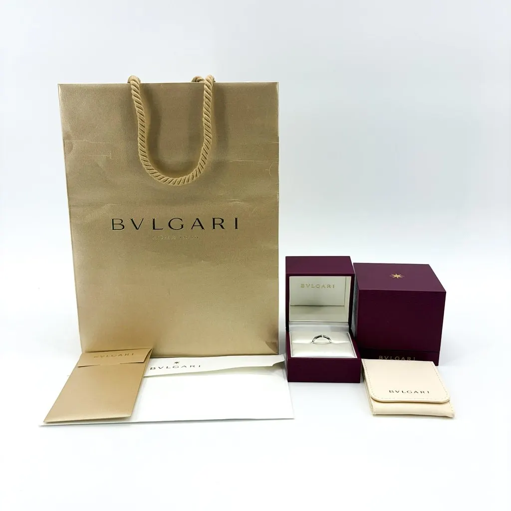 Bvlgari Infinito Platinum 1 Diamond Ring Silver Diamond Never worn - Back View