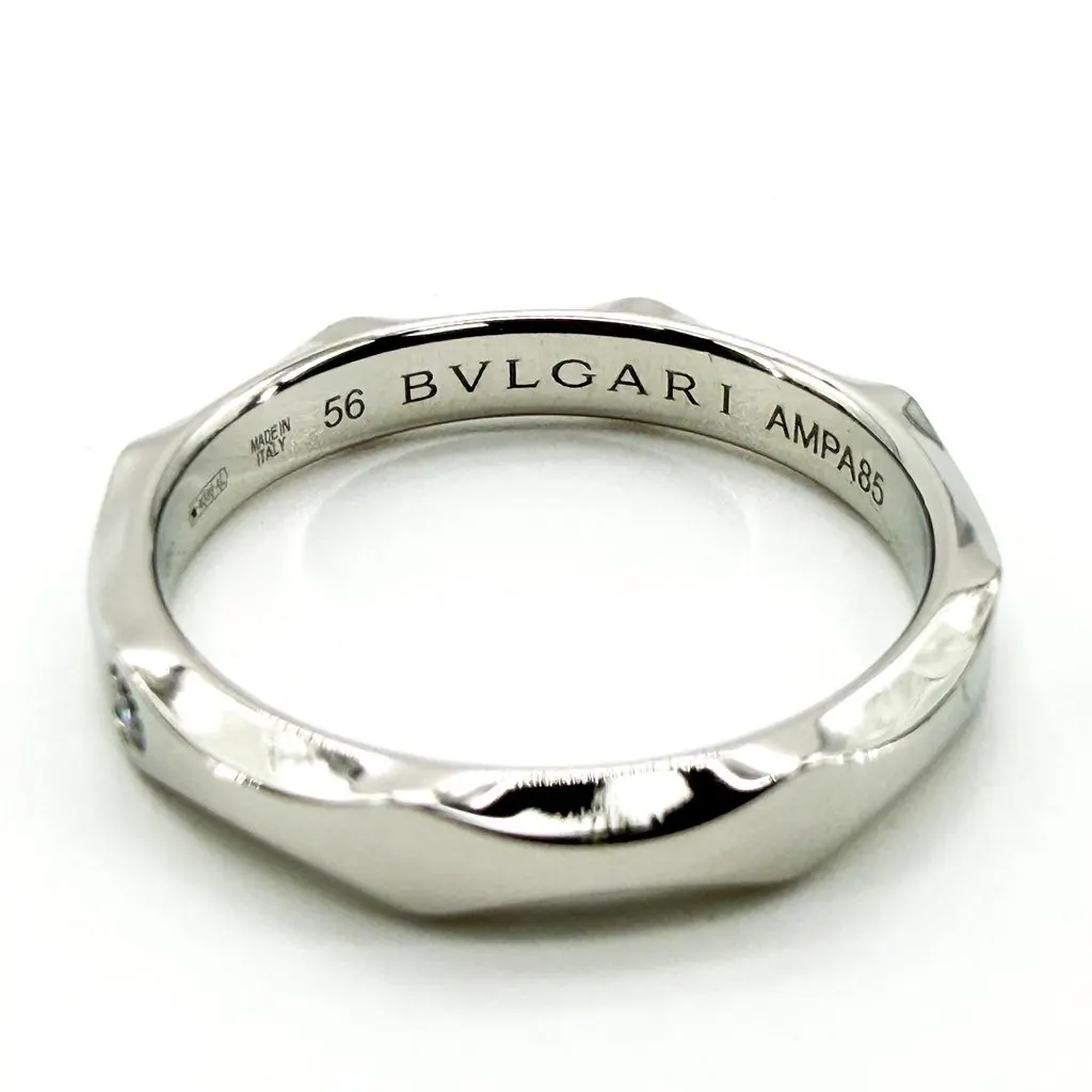 Bvlgari Infinito Platinum 1 Diamond Ring Silver Diamond Never worn - Inside View