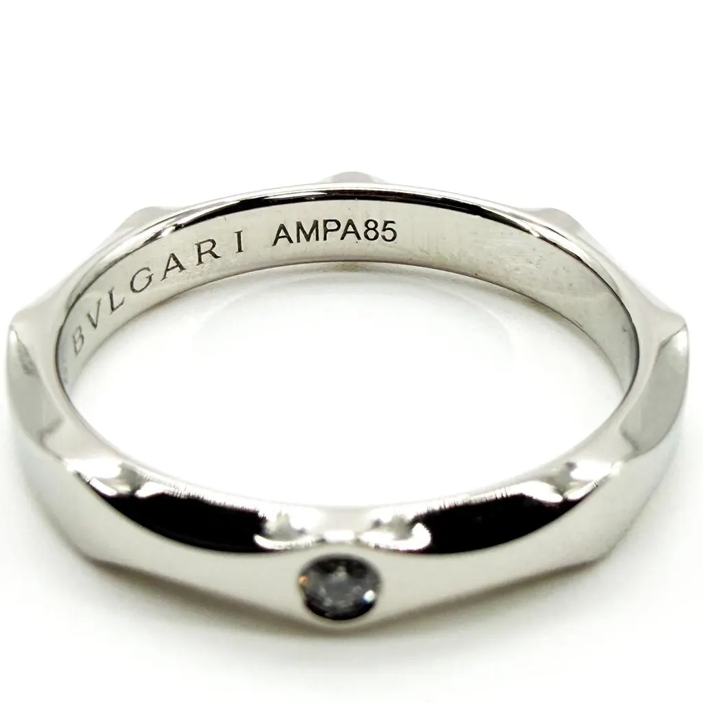 Bvlgari Infinito Platinum 1 Diamond Ring Silver Diamond Never worn - Model View
