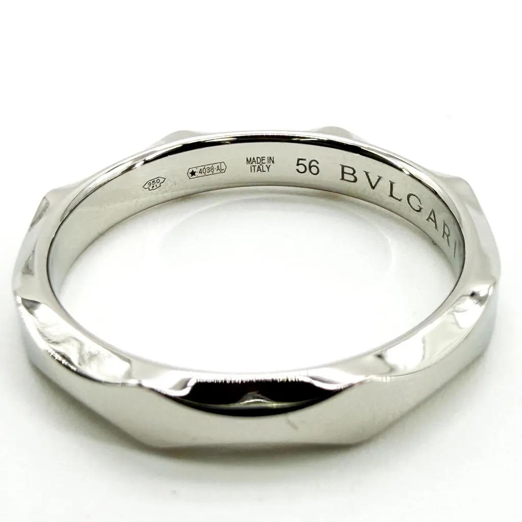 Bvlgari Infinito Platinum 1 Diamond Ring Silver Diamond Never worn - Box View