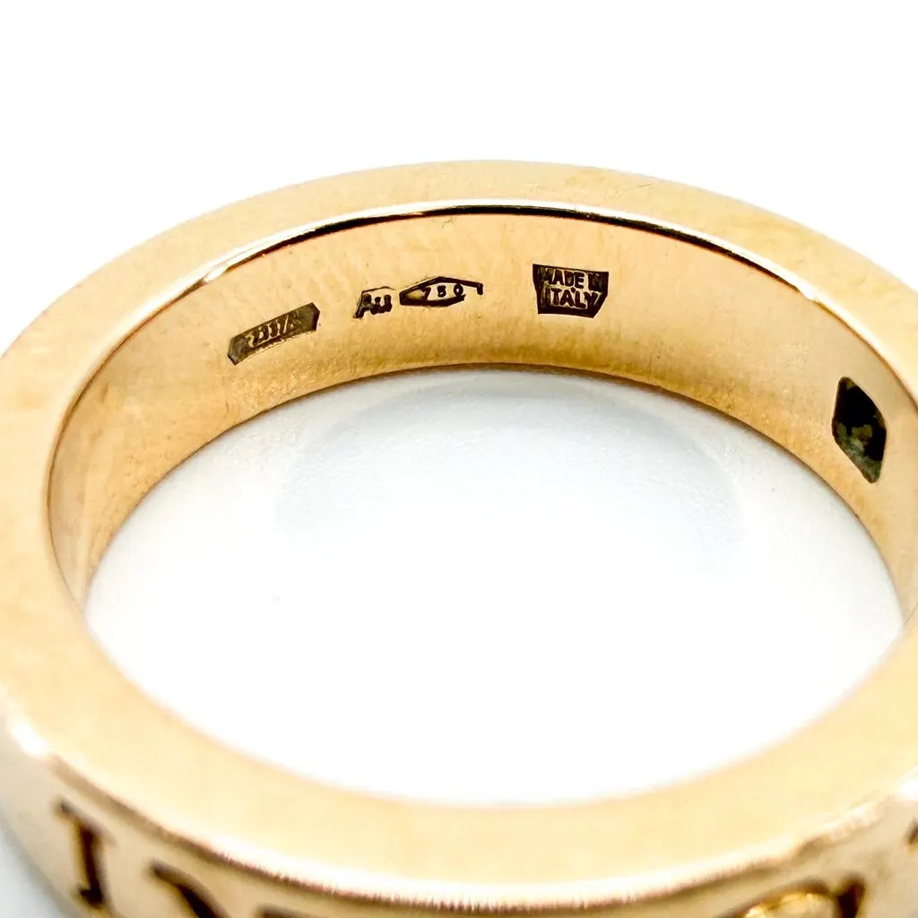 Bvlgari Bulgari Bulgari 1P Diamond Yellow Gold Ring Gold Diamond Very good - Model View