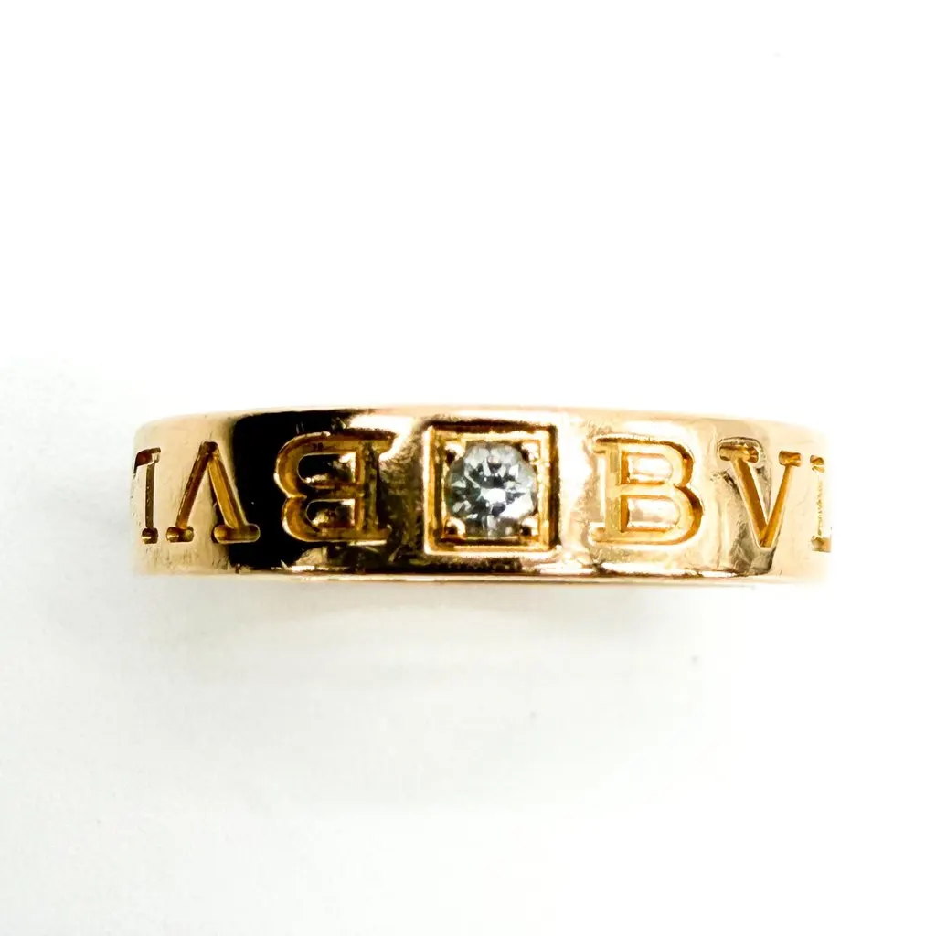 Bvlgari Bulgari Bulgari 1P Diamond Yellow Gold Ring Gold Diamond Very good - Box View