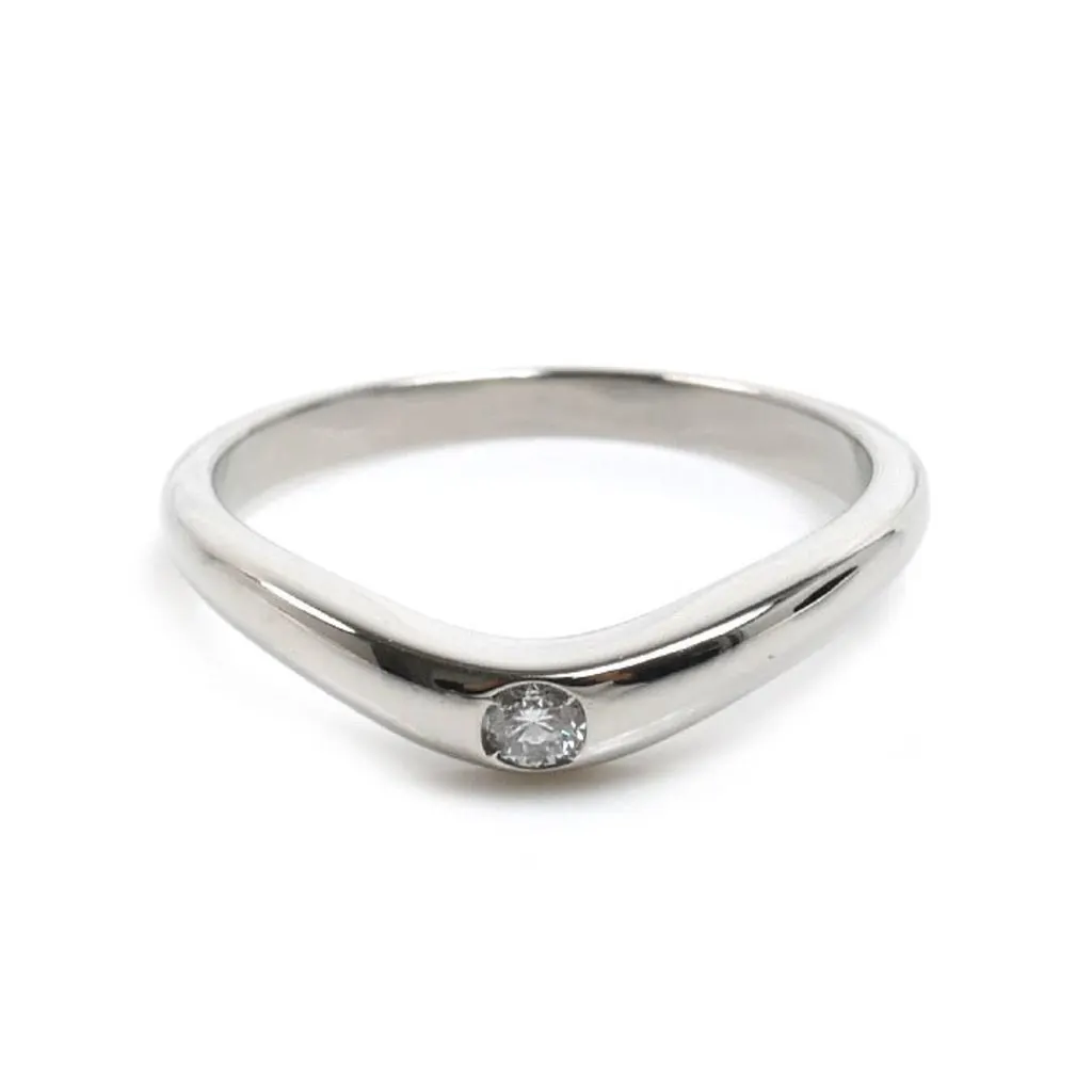 Bulgari Bulgari Pt950 Platinum Corona Ring with Diamonds, 4.0g, Women's MultiColor Platinum Good - Inside View