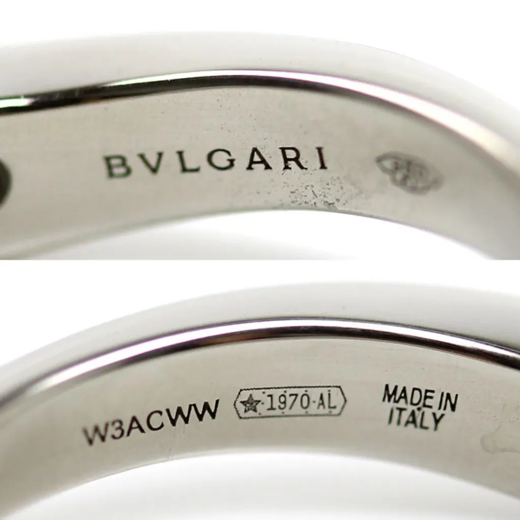 Bulgari Bulgari Pt950 Platinum Corona Ring with Diamonds, 4.0g, Women's MultiColor Platinum Good - Box View
