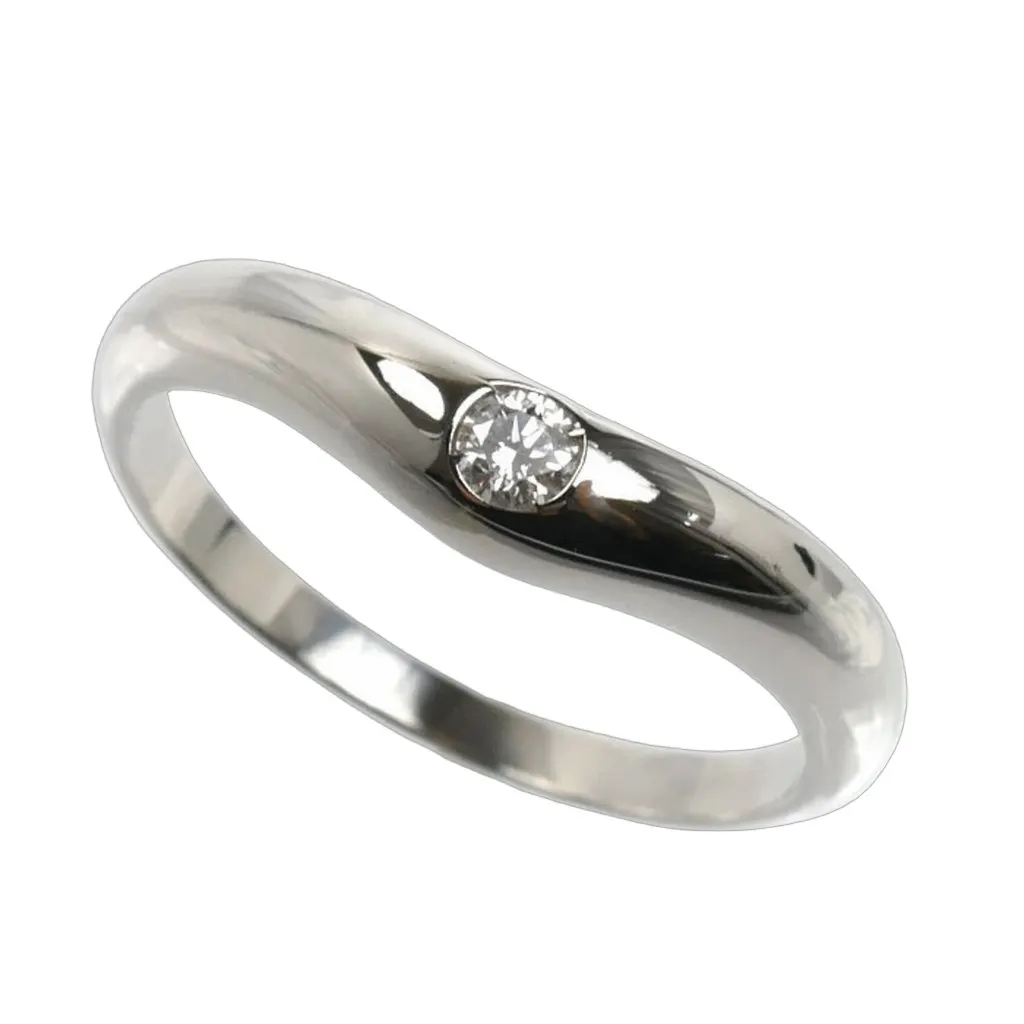 Bvlgari Bulgari Pt950 Platinum Corona خاتم مع ألماس 4.0g Women's