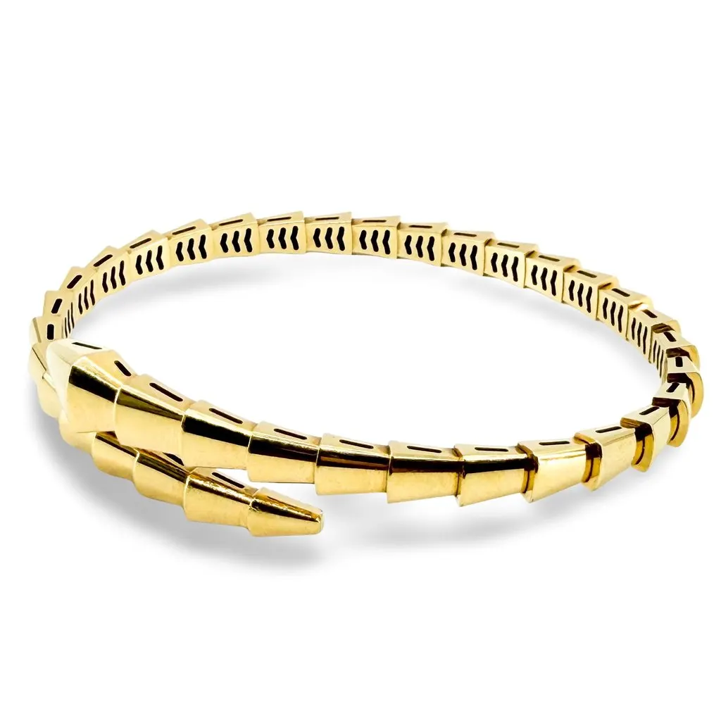 Bvlgari Serpenti Viper Bracelet 18K Yellow Gold Gold Very good - Front View