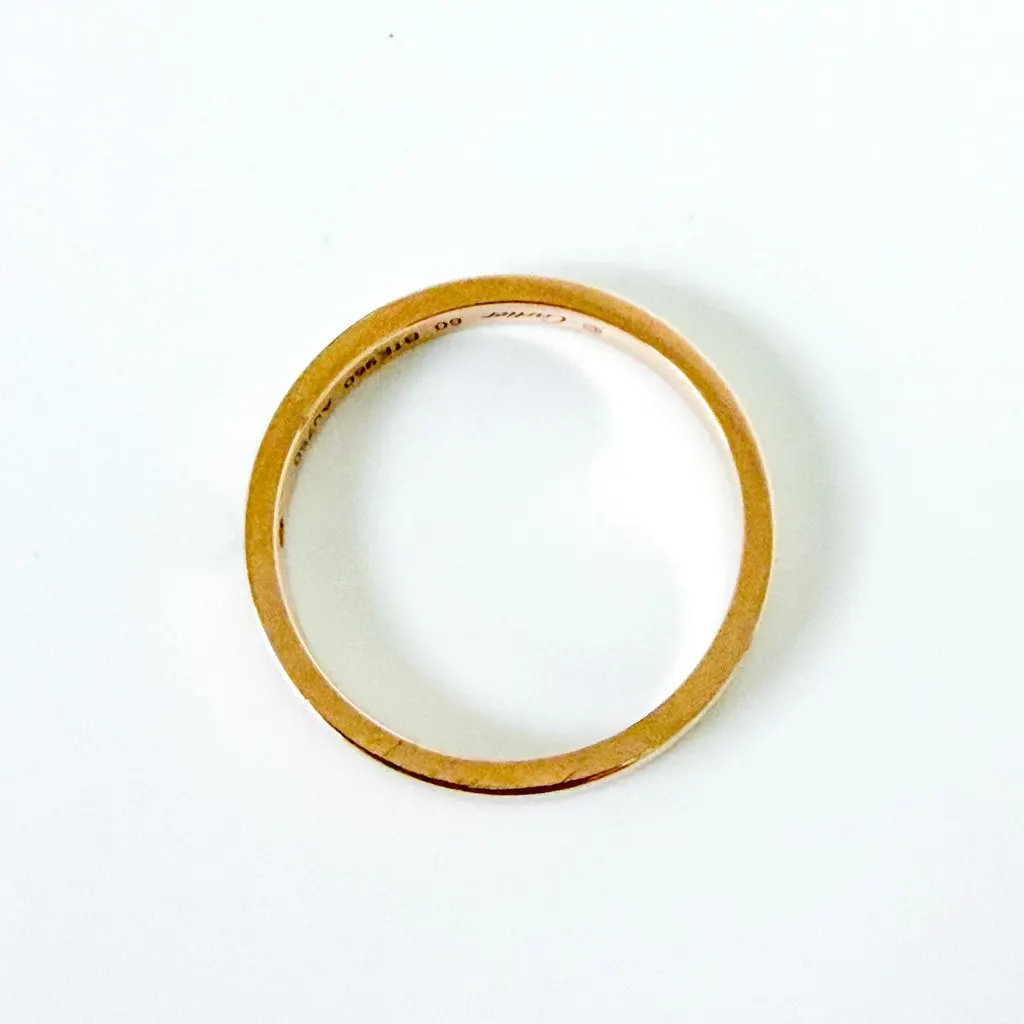 Cartier C de Cartier Wedding Band Pink Gold 1 Diamond Size 20 MultiColor Diamond Very good - Inside View