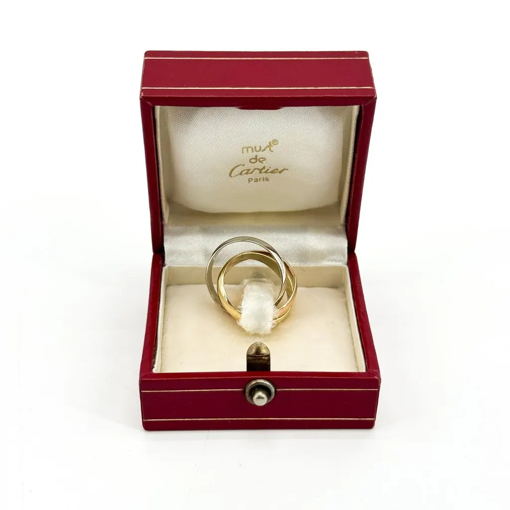 Cartier Must de Trinity Ring 18K Three Gold Size 49 Gold Very good - Back View
