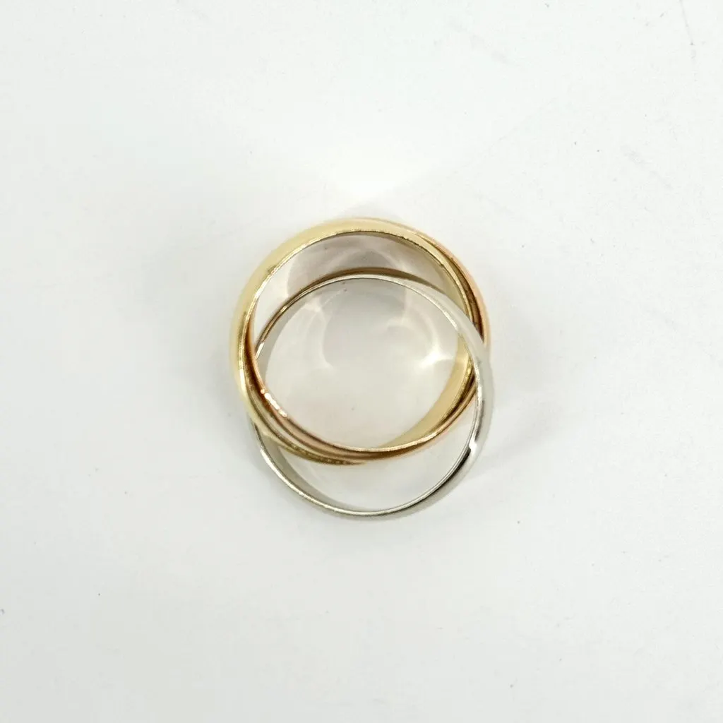 Cartier Must de Trinity Ring 18K Three Gold Size 49 Gold Very good - Model View